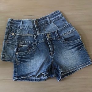Girls denim shorts bundle. Size 14